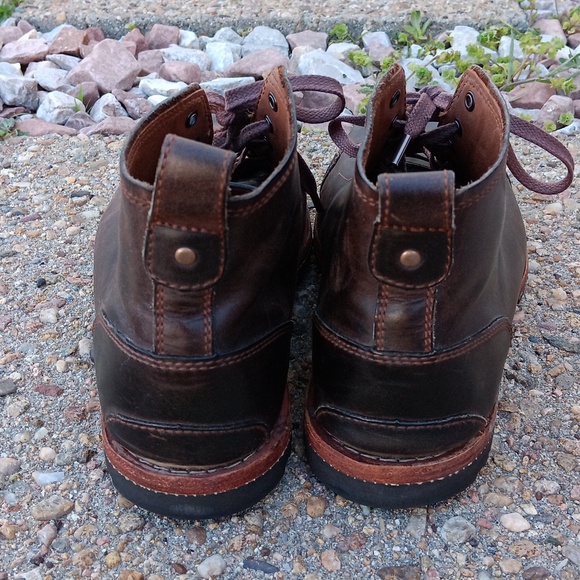 Timberland brown leather lace up boots mens sz 8 - Picture 4 of 11